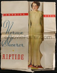 3f0327 RIPTIDE pressbook 1934 Norma Shearer, Robert Montgomery, cool die-cut folder, ultra rare!