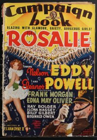 3f0328 ROSALIE pressbook 1937 West Point cadet Nelson Eddy, sexy Eleanor Powell, ultra rare!