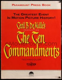 3f0081 TEN COMMANDMENTS pressbook 1957 Charlton Heston & Yul Brynner, Cecil B. DeMille classic!