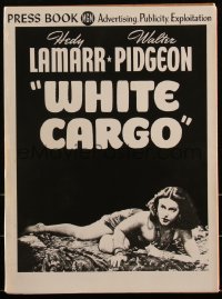 3f0344 WHITE CARGO pressbook 1942 sexy Hedy Lamarr as Tondelayo, Walter Pidgeon, ultra rare!