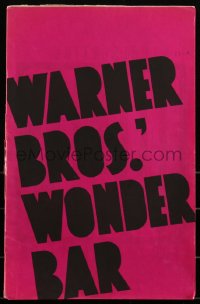 3f0348 WONDER BAR pressbook 1934 Al Jolson, Kay Francis, Ricardo Cortez, Dick Powell, ultra rare!