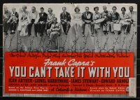 3f0349 YOU CAN'T TAKE IT WITH YOU pressbook 1938 Capra, Jean Arthur, Barrymore, James Stewart, rare!
