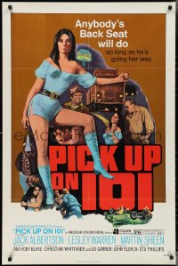 3f1086 PICK UP ON 101 1sh 1972 sexy Lesley Ann Warren knows where she wants to go!