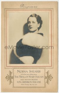 3f1213 TRIAL OF MARY DUGAN premiere program 1929 Norma Shearer's first great talking picture, rare!