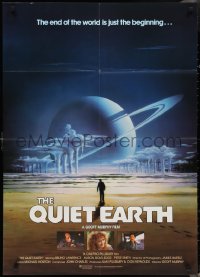3f1090 QUIET EARTH int'l 27x37 1sh 1985 New Zealand sci-fi, really cool fantasy artwork!