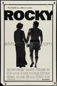 3f1102 ROCKY NSS style 1sh 1976 boxer Sylvester Stallone, John G. Avildsen boxing classic!