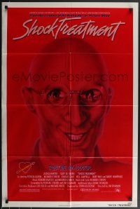 3f1114 SHOCK TREATMENT 1sh 1981 Rocky Horror follow-up, great artwork of demented doctor!