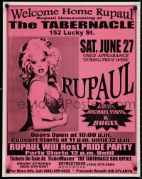 3f0037 RU PAUL 22x28 special poster 1998 image of the drag queen & fashion diva at the Tabernacle!