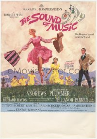 3f0513 SOUND OF MUSIC herald 1965 classic Terpning art of Julie Andrews & cast, very rare!