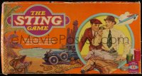 3f0116 STING board game 1976 different cover art of con men, a game of strategy and bluff!