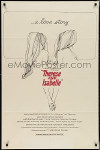 3f1164 THERESE & ISABELLE 1sh 1968 Radley Metzger, lesbian Essy Persson & Anna Gael!