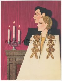 3f0467 ESCAPE trade ad 1940 great different Jacques Kapralik art of Robert Taylor & Norma Shearer!