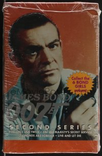3f0102 JAMES BOND trading card box 1993 image of Sean Connery as spy 007, Second Series, 360 cards!