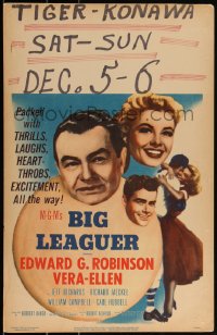 3f0217 BIG LEAGUER WC 1953 Edward G. Robinson, Vera-Ellen, Robert Aldrich, baseball, very rare!