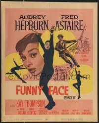 3f0229 FUNNY FACE WC 1957 four images of Audrey Hepburn close up & full-length + Fred Astaire!