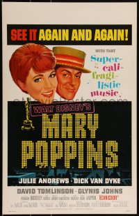 3f0242 MARY POPPINS WC 1964 Julie Andrews & Dick Van Dyke in Walt Disney's musical classic!