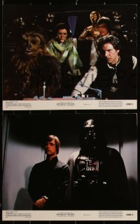 3f0504 RETURN OF THE JEDI 8 color 11x14 stills 1983 Darth Vader, Luke, complete set with slugs!