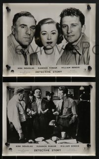 3f1319 DETECTIVE STORY 8 English FOH LCs 1951 Kirk Douglas can't forgive Eleanor Parker, ultra rare!
