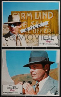 3f0813 CHINATOWN 8 LCs 1974 great images of Jack Nicholson in Roman Polanski film noir classic!