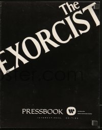 3f0445 EXORCIST int'l pressbook 1974 William Friedkin, Max Von Sydow, William Peter Blatty horror classic!
