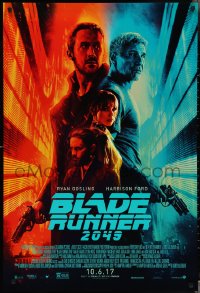 3g0707 BLADE RUNNER 2049 advance DS 1sh 2017 great montage image with Harrison Ford & Ryan Gosling!