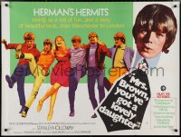 3g0137 MRS BROWN YOU'VE GOT A LOVELY DAUGHTER British quad 1968 Noone of Herman's Hermits, rare!