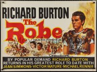 3g0139 ROBE British quad R1964 different art of Richard Burton in Ancient Rome, ultra rare!
