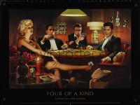 3g0461 CHRIS CONSANI 24x32 commercial poster 2005 Monroe, Elvis, Bogart, Dean, poker, Four of a Kind!