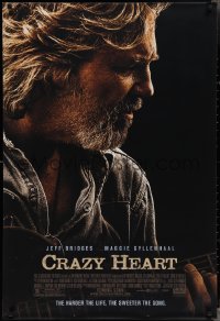 3g0727 CRAZY HEART advance DS 1sh 2009 great image of country music singer Jeff Bridges!