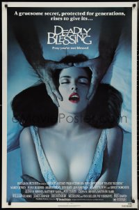 3g0740 DEADLY BLESSING 1sh 1981 Wes Craven, a gruesome secret protected for generations rises!