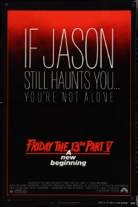 3g0766 FRIDAY THE 13th PART V 1sh 1985 A New Beginning, if Jason still haunts you you're not alone!
