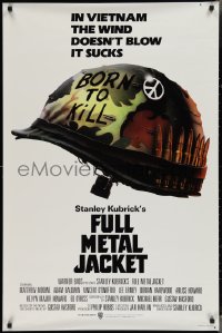 3g0771 FULL METAL JACKET advance 1sh 1987 Stanley Kubrick Vietnam War movie, Philip Castle art!
