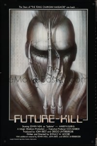 3g0772 FUTURE-KILL 1sh 1984 Edwin Neal, really cool science fiction artwork by H.R. Giger!