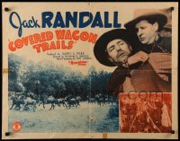 3g0536 COVERED WAGON TRAILS 1/2sh 1940 great images of western cowboy Jack Randall in struggle!