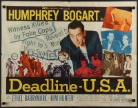 3g0541 DEADLINE-U.S.A. 1/2sh 1952 newspaper editor Humphrey Bogart, best journalism movie ever!
