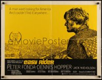 3g0544 EASY RIDER 1/2sh 1969 iconic image of biker Peter Fonda wearing American flag jacket!