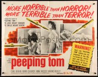 3g0570 PEEPING TOM 1/2sh 1962 Michael Powell's controversial English voyeur serial killer classic!
