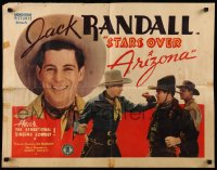 3g0577 STARS OVER ARIZONA 1/2sh 1937 Jack Randall, new singing cowboy star, cool artwork!