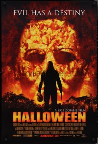 3g0788 HALLOWEEN advance DS 1sh 2007 directed by Rob Zombie, evil has a destiny, cool image!