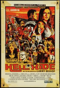 3g0799 HELL RIDE DS 1sh 2008 really cool Stout art of motorcycle gang, Michael Madsen, Carradine!