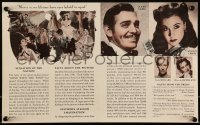 3g0523 GONE WITH THE WIND herald 1939 Clark Gable, Vivien Leigh, Leslie Howard, Olivia de Havilland!