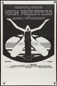 3g0802 HIGH PRIESTESS OF SEXUAL WITCHCRAFT 1sh 1973 Georgina Spelvin, sexy art of woman w/candle!