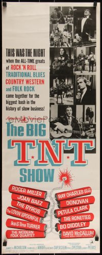3g0599 BIG T.N.T. SHOW insert 1966 all-star rock & roll, traditional blues, country & folk rock!