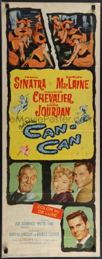 3g0605 CAN-CAN insert 1960 Frank Sinatra, Shirley MacLaine, Maurice Chevalier, Louis Jourdan