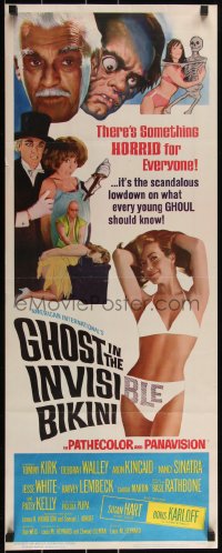 3g0617 GHOST IN THE INVISIBLE BIKINI insert 1966 Boris Karloff + sexy girls & wacky horror images!