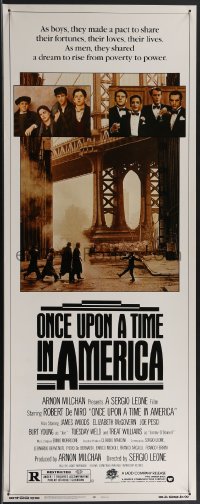 3g0638 ONCE UPON A TIME IN AMERICA insert 1984 De Niro, James Woods, Sergio Leone, cool images!