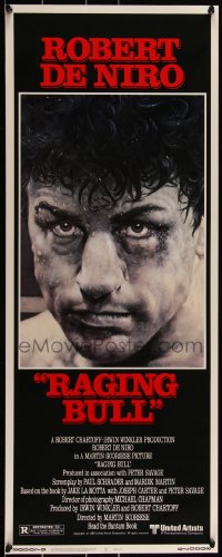 3g0641 RAGING BULL insert 1980 classic Hagio boxing art of Robert De Niro, Martin Scorsese!