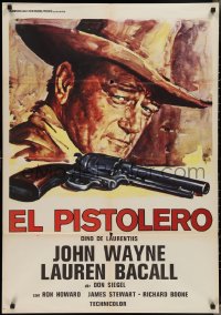 3g0188 SHOOTIST Italian 1sh 1976 best art of cowboy John Wayne in his last big screen role!