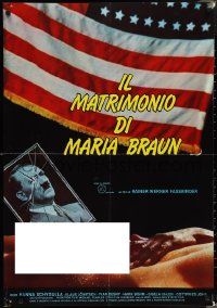 3g0193 MARRIAGE OF MARIA BRAUN Italian 26x38 pbusta 1979 Rainer Werner Fassbinder, Hanna Schygulla!