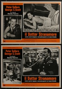 3g0213 DR. STRANGELOVE set of 5 Italian 13x19 pbustas R1970s Stanley Kubrick classic, Sellers!